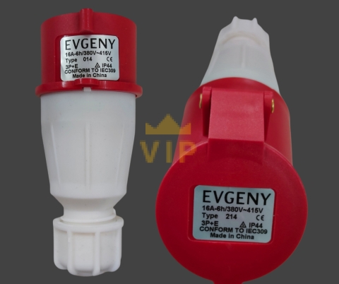 Phích cắm công nghiệp 4P 16A IP44 400V EVGENY