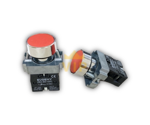 Nút nhấn nhã màu đỏ 22mm XB2-BA42 EVGENY