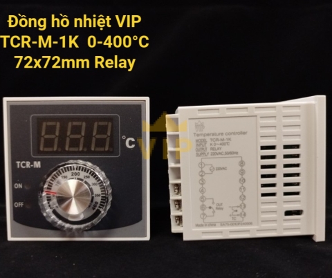 Bộ điều khiển nhiệt độ TCR-M-1K 72x72mm VIP