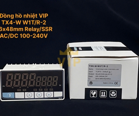 Bộ điều khiển nhiệt độ TX4-W W1T/R-2 96x48mm VIP