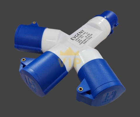 Ổ cắm nối chia 3 ngã 3P 16A 220V IP44 EVGENY