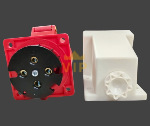 Ổ cắm công nghiệp gắn nổi 4P 32A IP44 400V EVGENY
