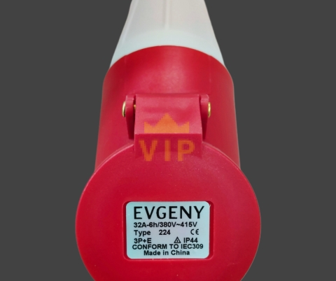 Ổ cắm công nghiệp di động 4P 32A IP44 400V EVGENY