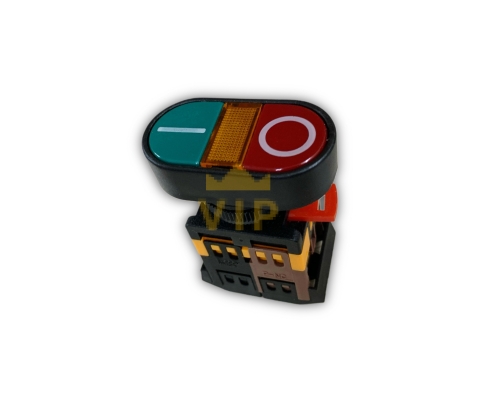 Nút nhấn đôi ON-OFF có đèn phi 22mm 10A AC 220V EVGENY