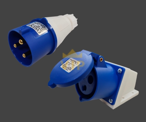 Phích cắm công nghiệp 3P 32A IP44 230V EVGENY