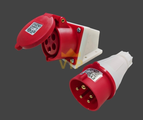 Phích cắm công nghiệp 5P 16A IP44 400V EVGENY