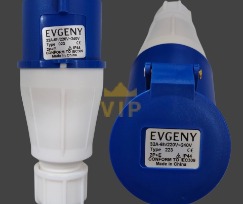 Phích cắm công nghiệp 3P 32A IP44 230V EVGENY