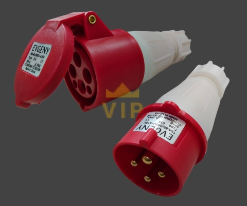 Ổ cắm công nghiệp di động 4P 16A IP44 400V EVGENY