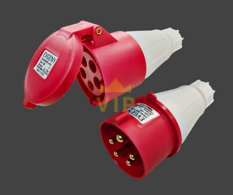 Phích cắm công nghiệp 5P 32A IP44 400V EVGENY